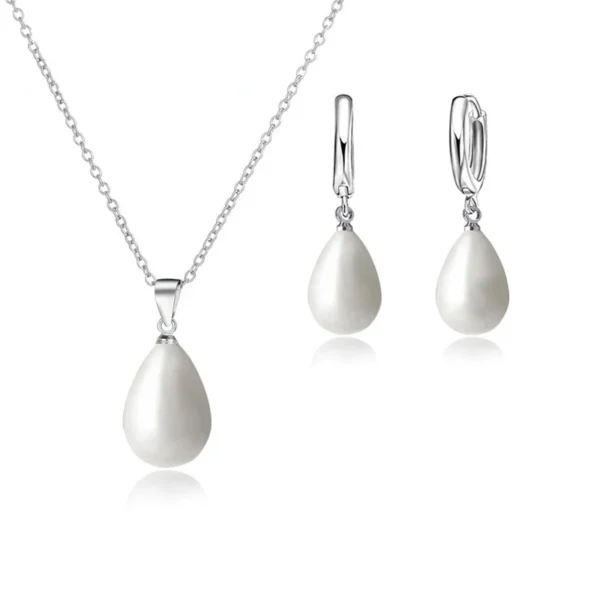 925 Sterling Silver Pearl Pendant Necklace